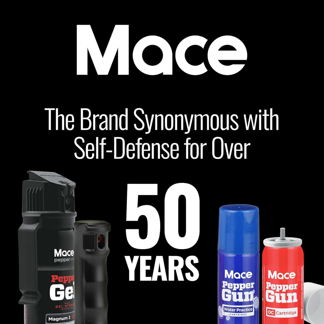 Mace 2 Pack Pepper Spray & Practice Water Trainer Cartridge Refill for Mace Pepper Gun