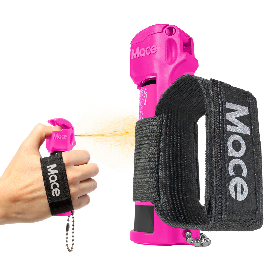 Mace Flip Top with Sport Band Pepper Spray - Pink