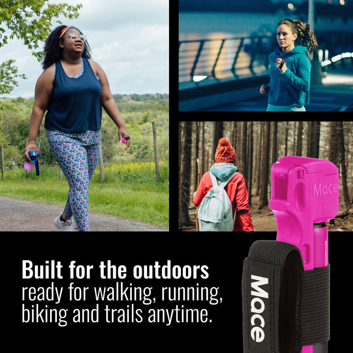 Mace Flip Top with Sport Band Pepper Spray - Pink