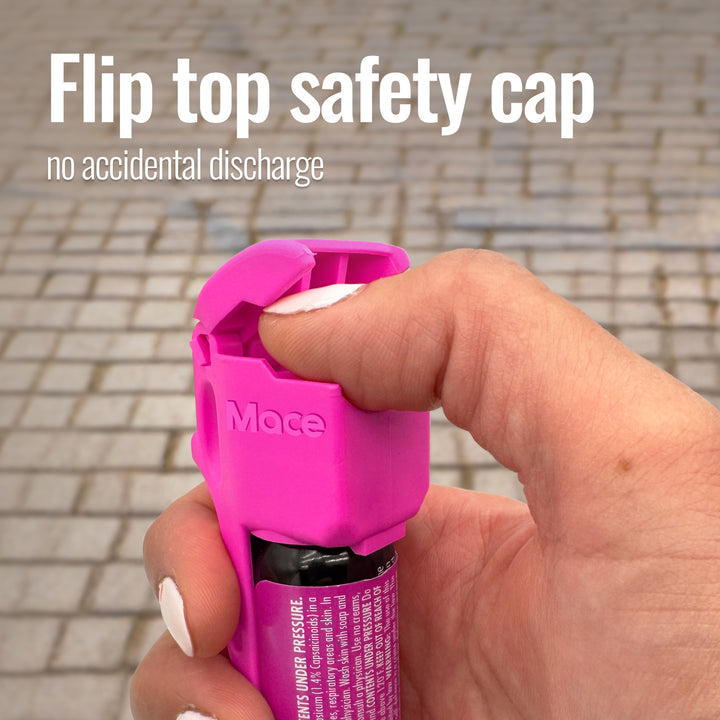 Mace Flip Top with Sport Band Pepper Spray - Pink