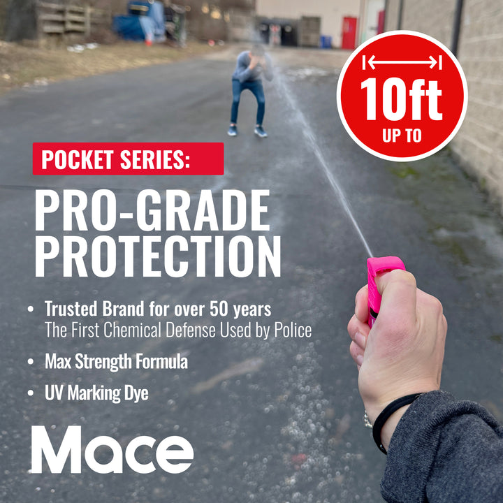 Mace Flip Top Pocket Pepper Spray - Pink