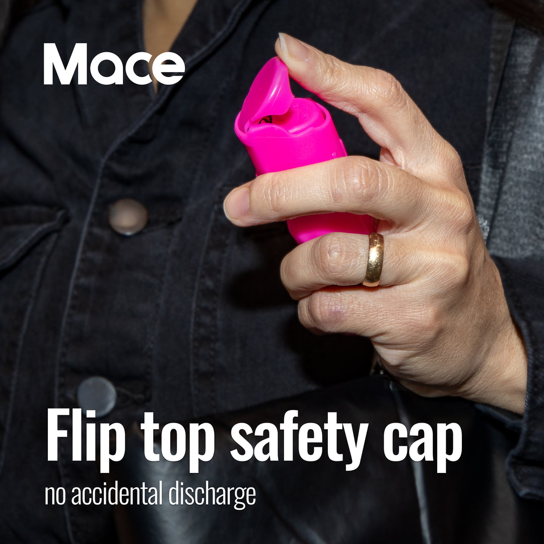 Mace Flip Top Compact Hard Case Pepper Spray - Pink