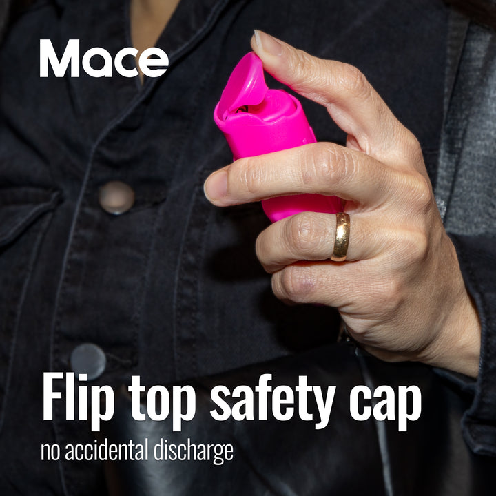 Mace Flip Top Compact Hard Case Pepper Spray - Pink