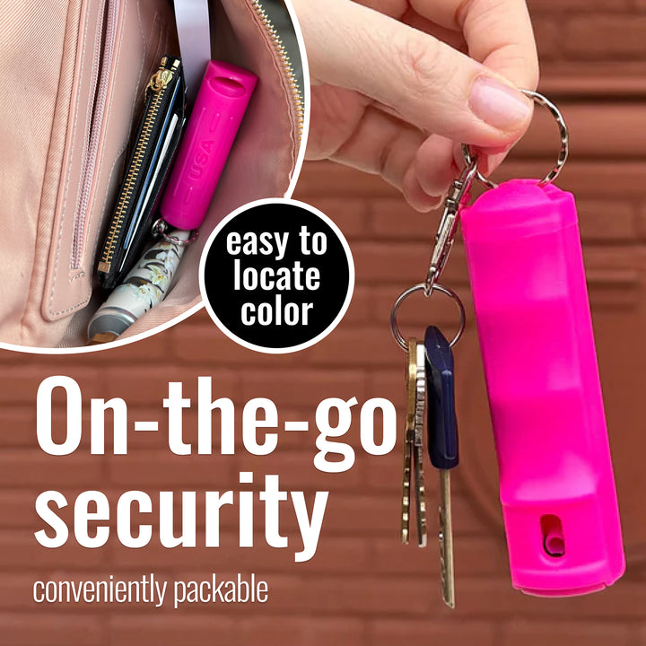 Mace Flip Top Compact Hard Case Pepper Spray - Pink