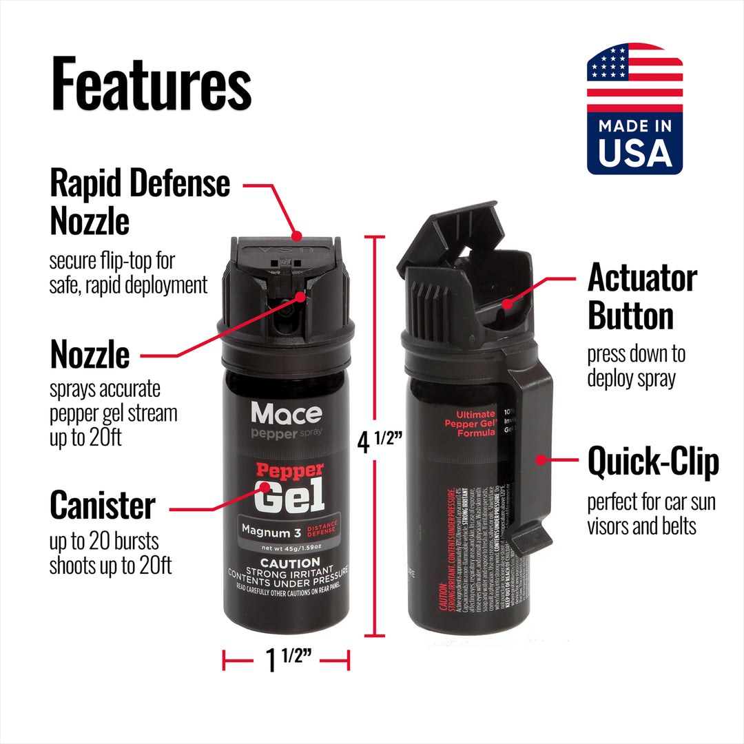 Mace Magnum 3 Flip Top Pepper Gel