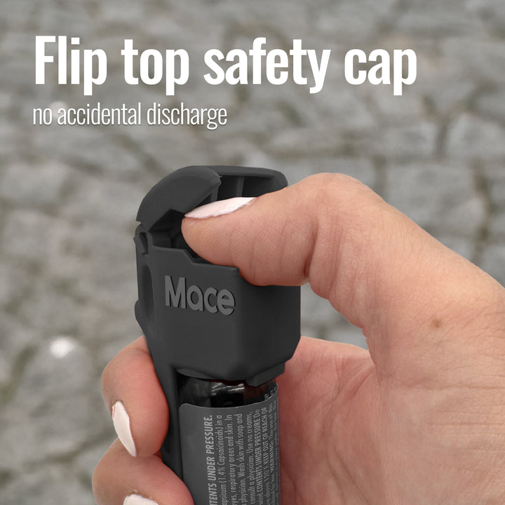 Mace 3-in-1 Flip Top Pepper Spray - Black