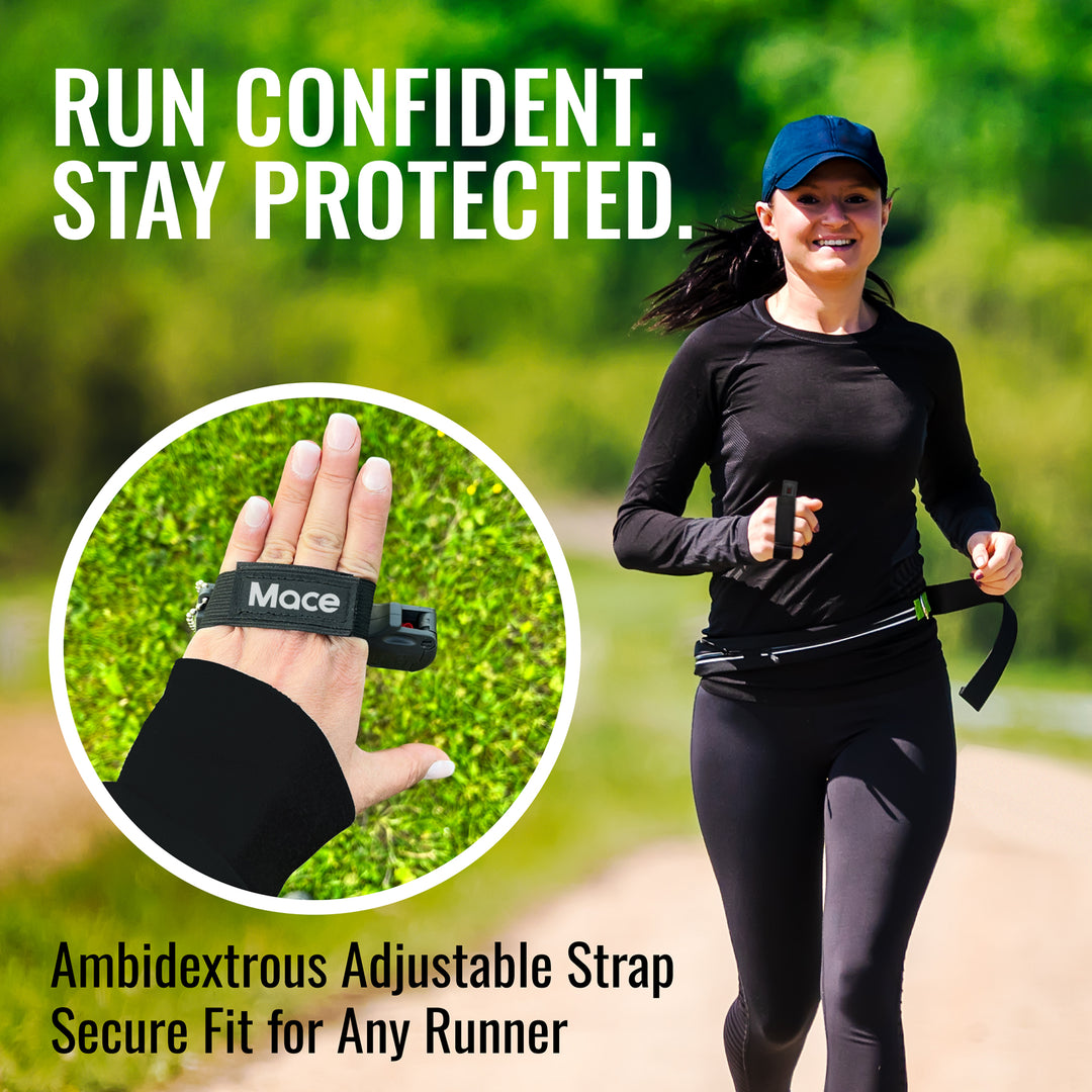 Mace Flip Top with Sport Band Pepper Spray - Black