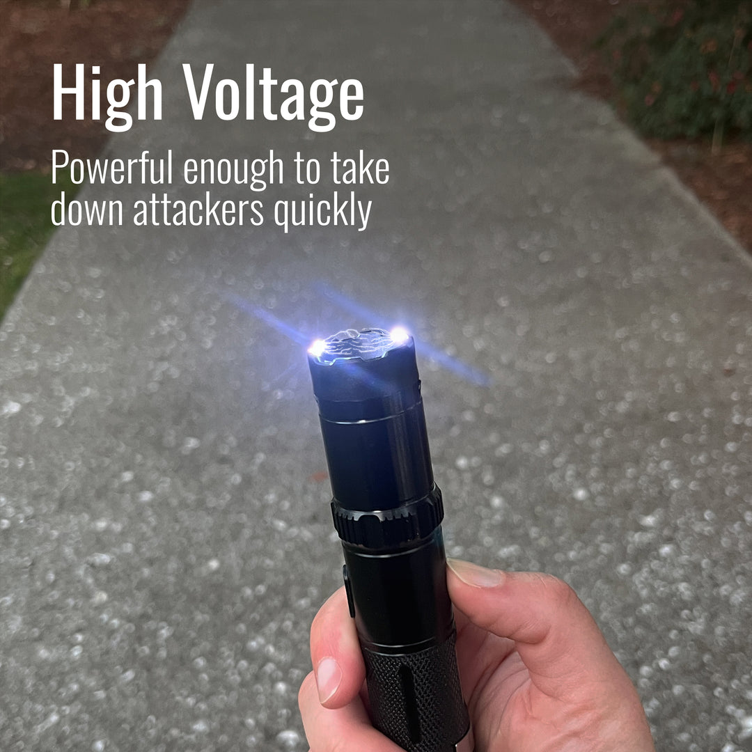 Mace Compact Stun Gun Bright LED Rechargeable Flashlight