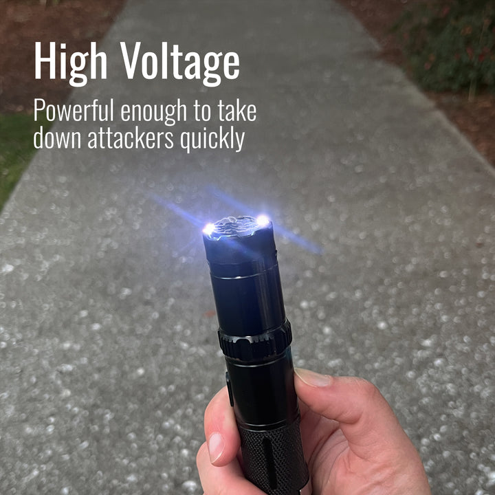 Mace Compact Stun Gun Bright LED Rechargeable Flashlight