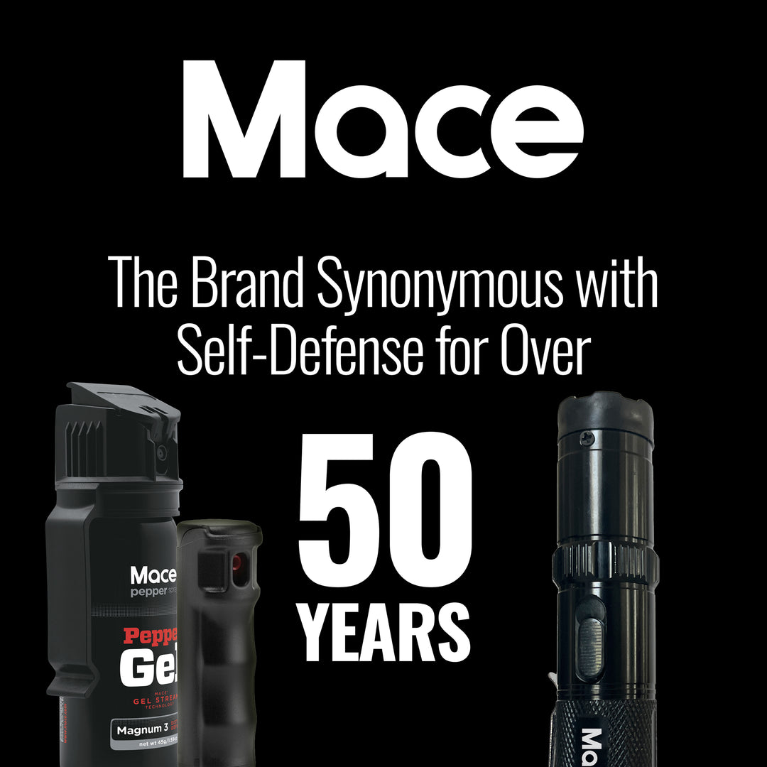 Mace Compact Stun Gun Bright LED Rechargeable Flashlight