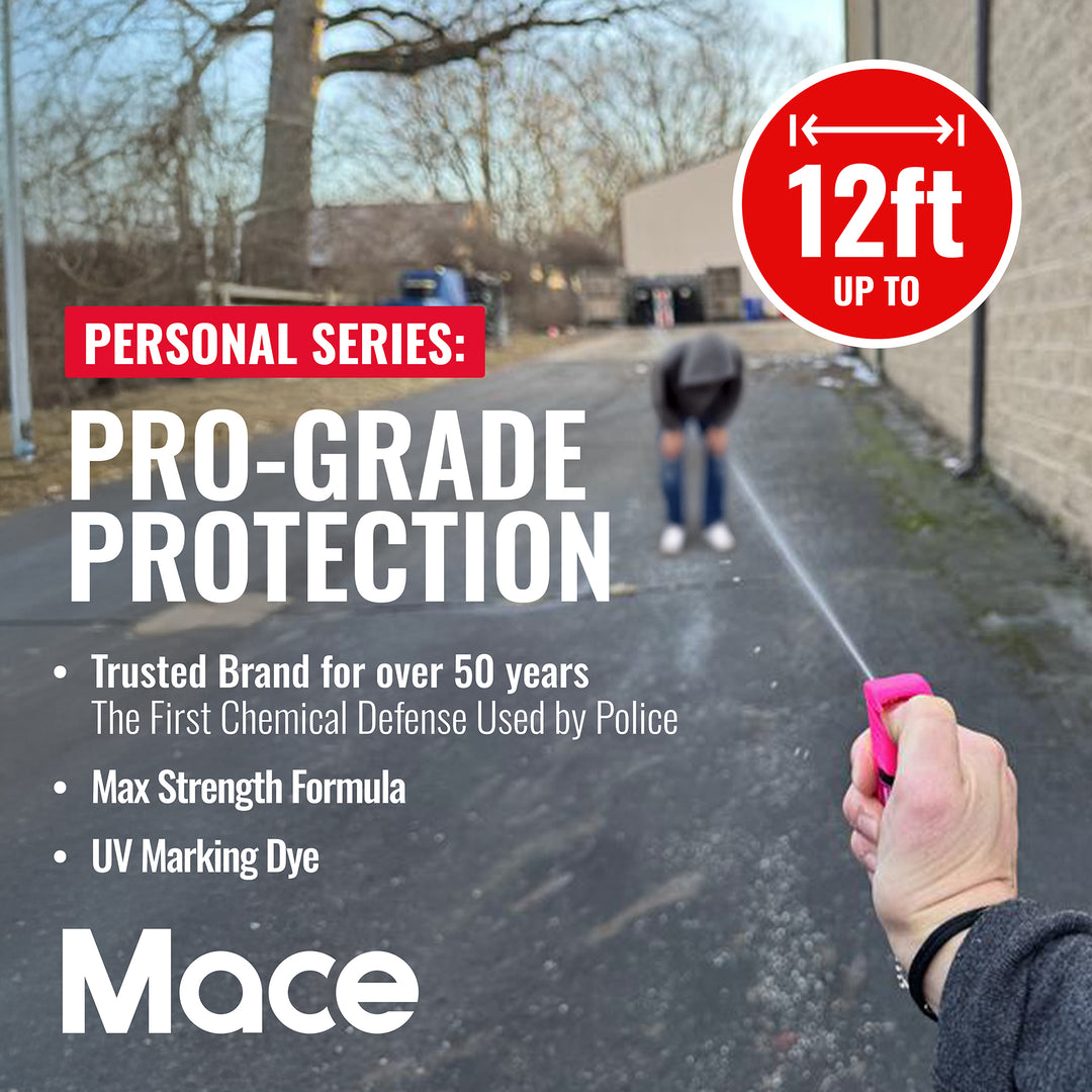 Mace Ergo Stun Device & Personal Model Pepper Spray - Pink