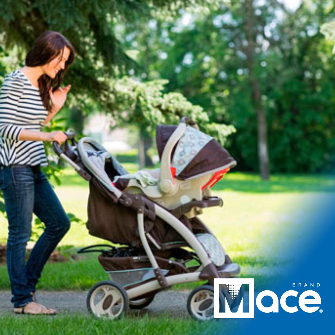Walking Outside with Your Baby - Safety Tips from Mace® Brand