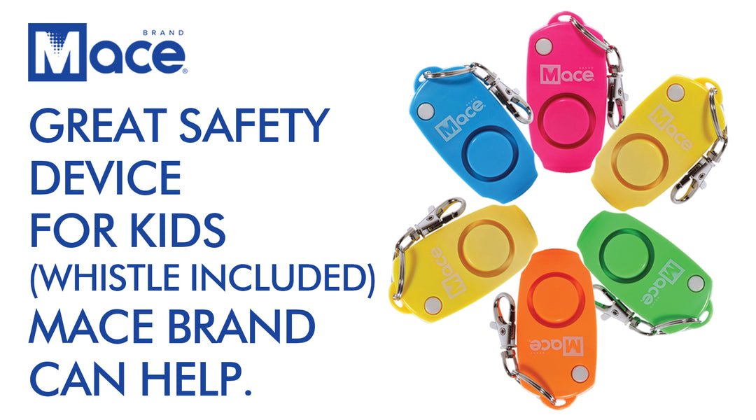 Great Safety Device for Kids - Whistle Included - Mace Brand Can Help