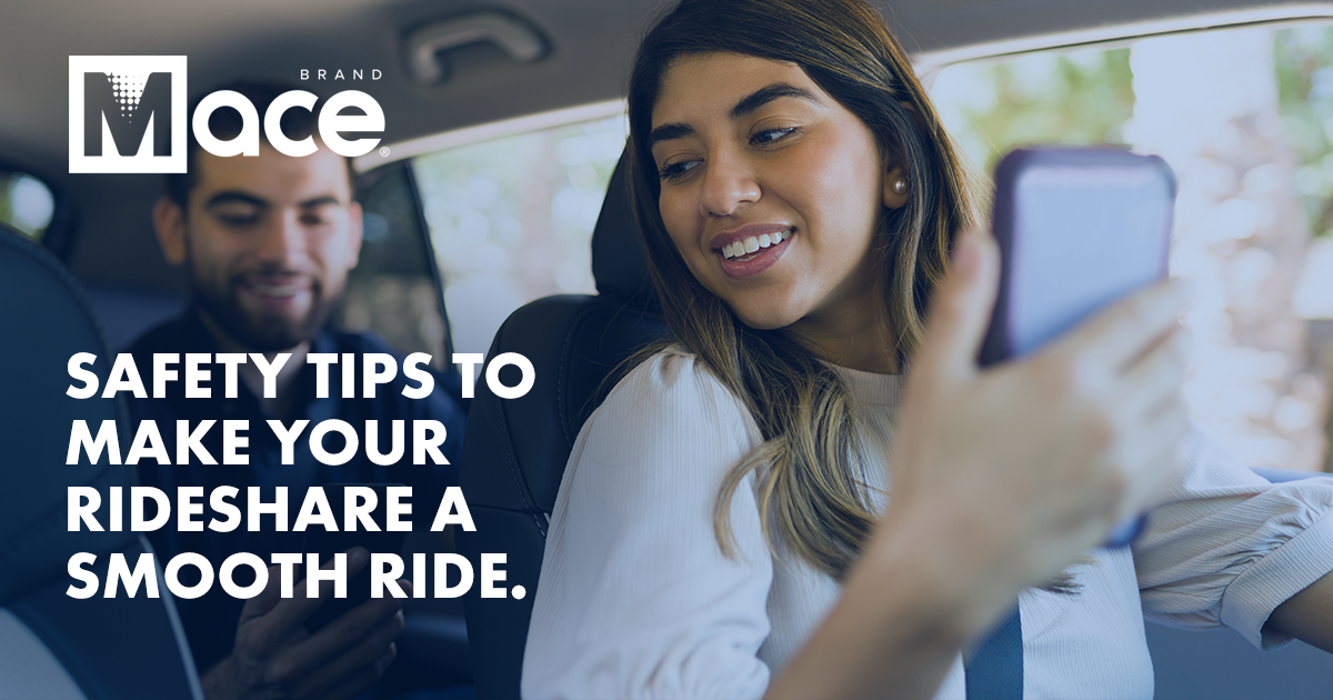Cab Rider Safety Rideshare and Taxi Driver Safety | Uber and Lyft Safety – Mace® Brand