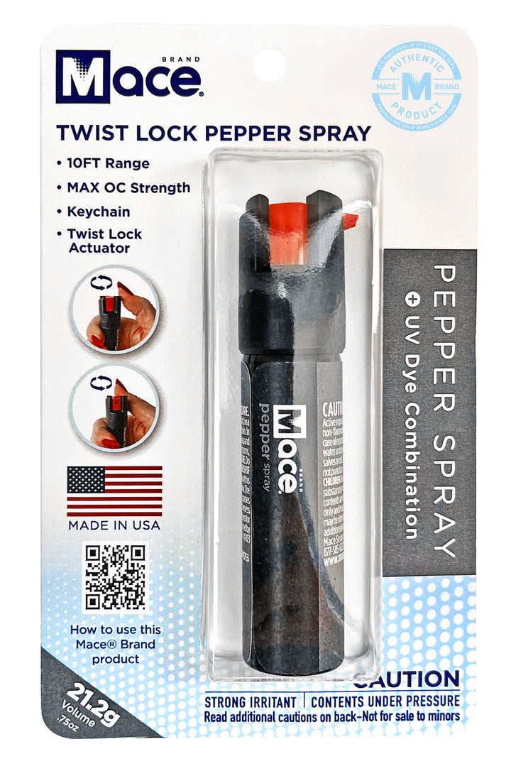 Value Pack (10) Gray Twist Lock Pepper Sprays