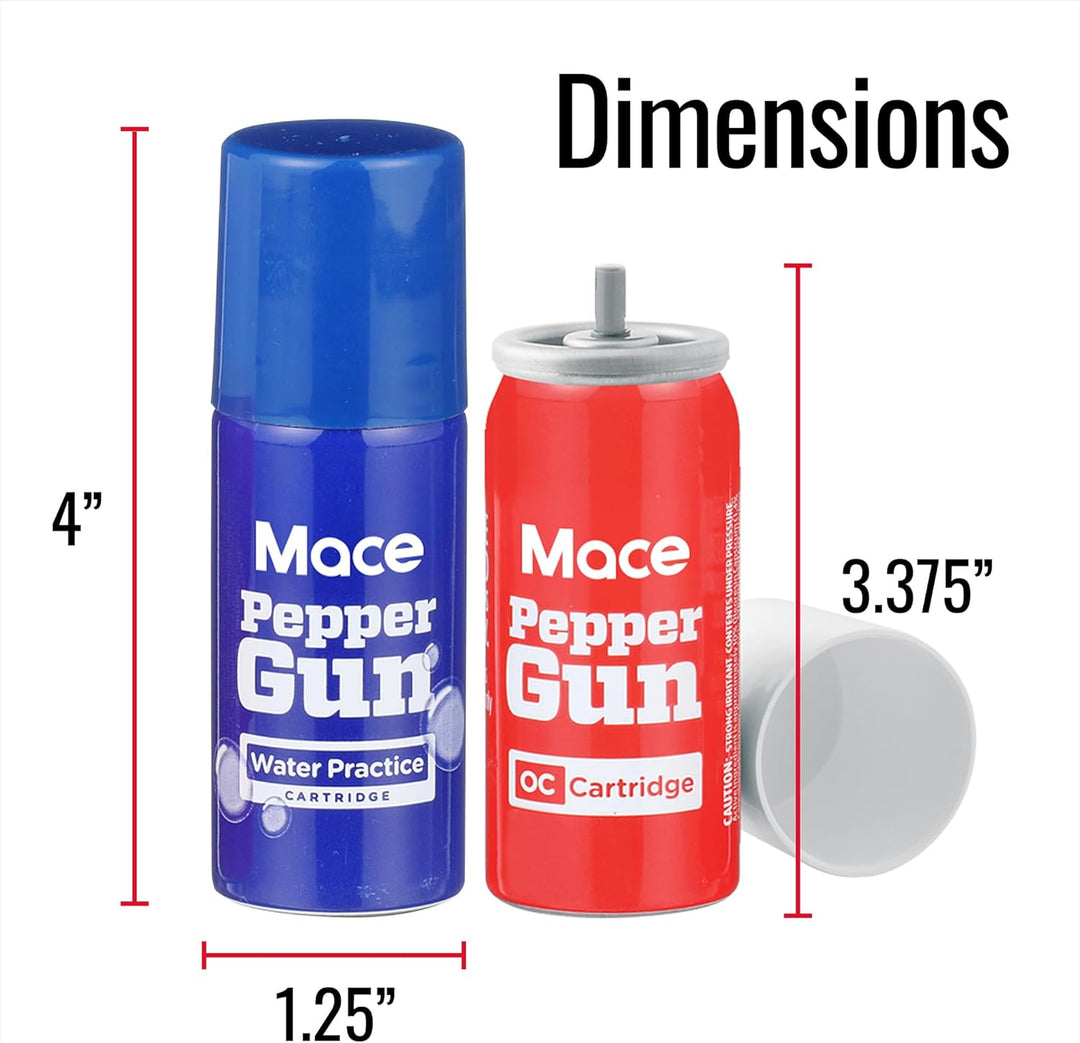Pepper Gun 2 Pack Water and OC Refill Cartridges
