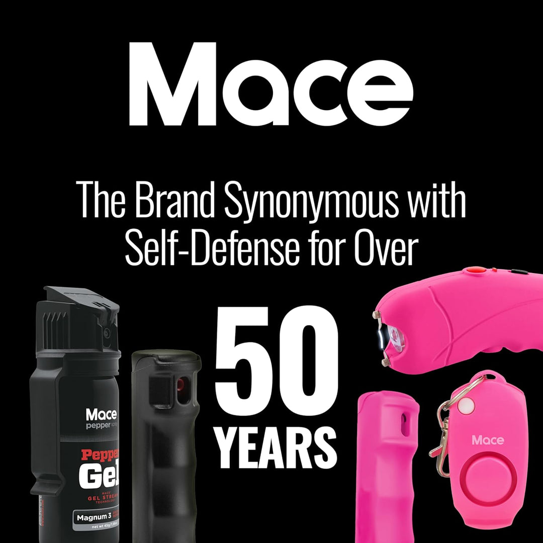 Mace Ergo Stun Gun, Alarm, & Hard Case Pepper Spray - Pink