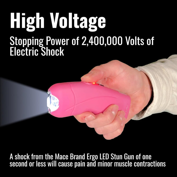 Mace Ergo Stun Gun & Hard Case Pepper Spray - Pink
