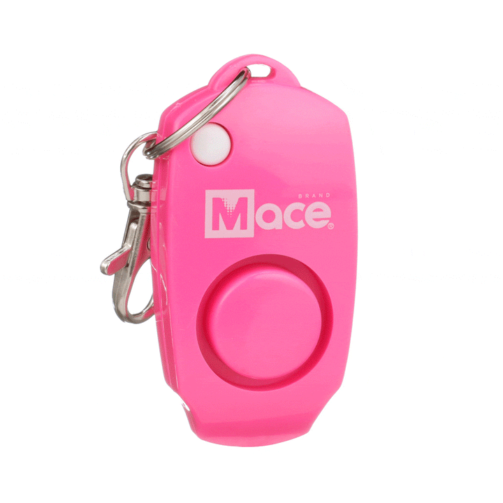 Mace Personal Alarm, 130 decibel, self defense keychain, ideal for school age kids- Black, yellow, red, green, blue, pink or orange.