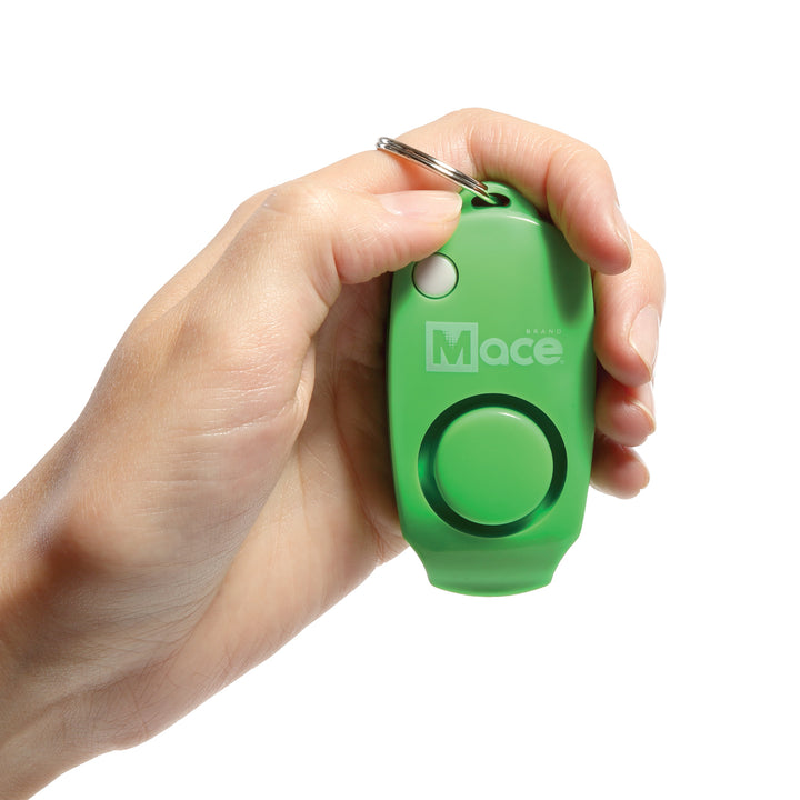 Mace Personal Alarm, 130 decibel, self defense keychain, ideal for school age kids- Black, yellow, red, green, blue, pink or orange.