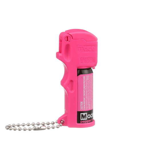 Pocket Size Mace Pepper Spray- Ideal self defense keychain for women, 10 ft range, Made in the USA- Available in High Visibility Pink
