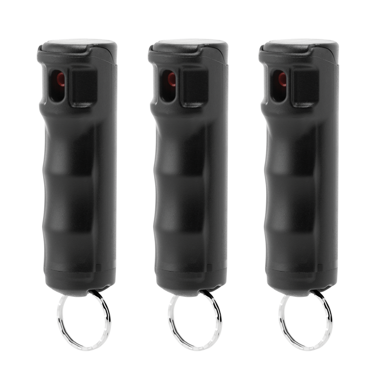Load image into Gallery viewer, Value Pack (3) Black Hard Case Pepper Sprays
