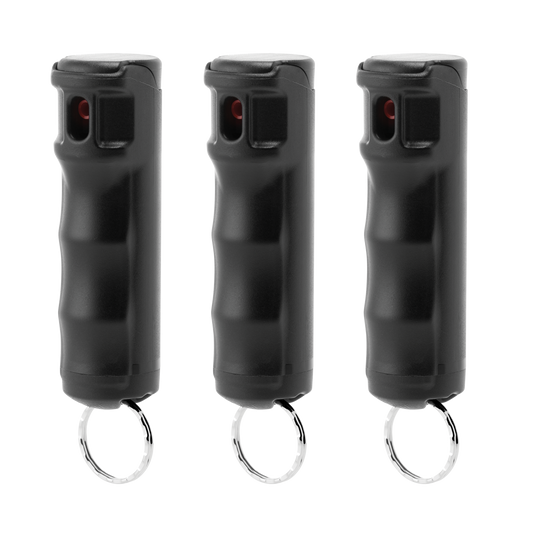 Value Pack (3) Black Hard Case Pepper Sprays