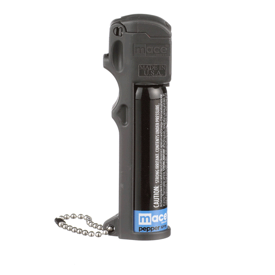 Tear Gas Enhanced Mace Pepper Spray, ideal self defense keychain for women, 12 ft range, Made in the USA(2 Pack)