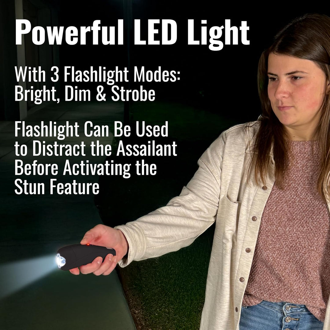 Mace Ergo Stun Gun, Alarm, & Hard Case Pepper Spray - Black