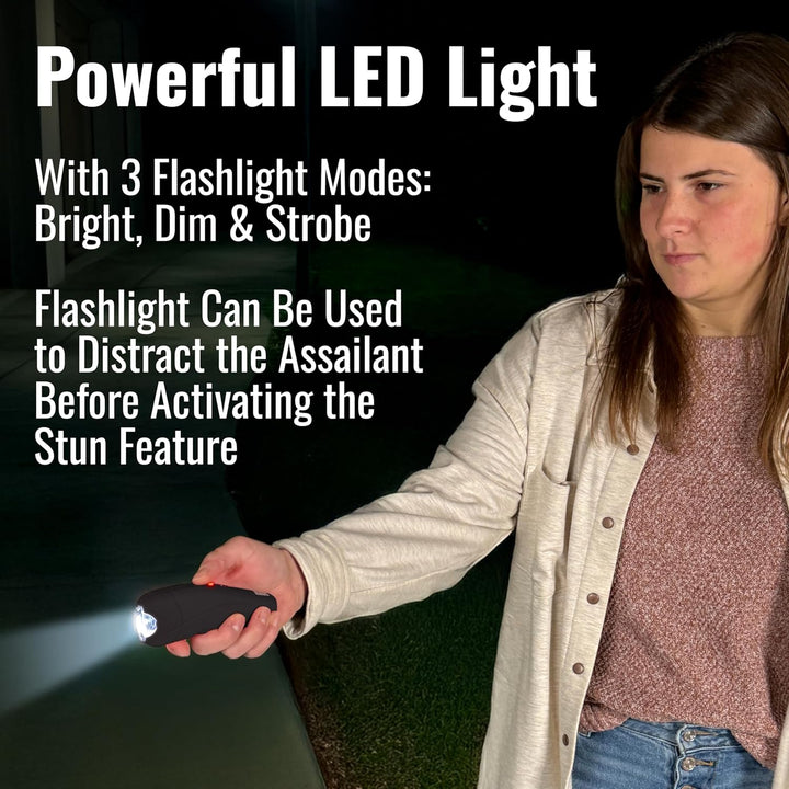 Mace Ergo Stun Gun, Alarm, & Hard Case Pepper Spray - Black