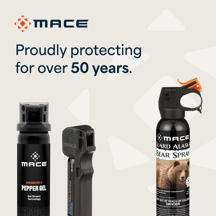 Mace 2 Pack 3-in-1 Flip Top Pepper Spray - Black