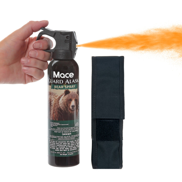 Mace Guard Alaska Bear Deterrent & Self Defense Spray with Spray Holster