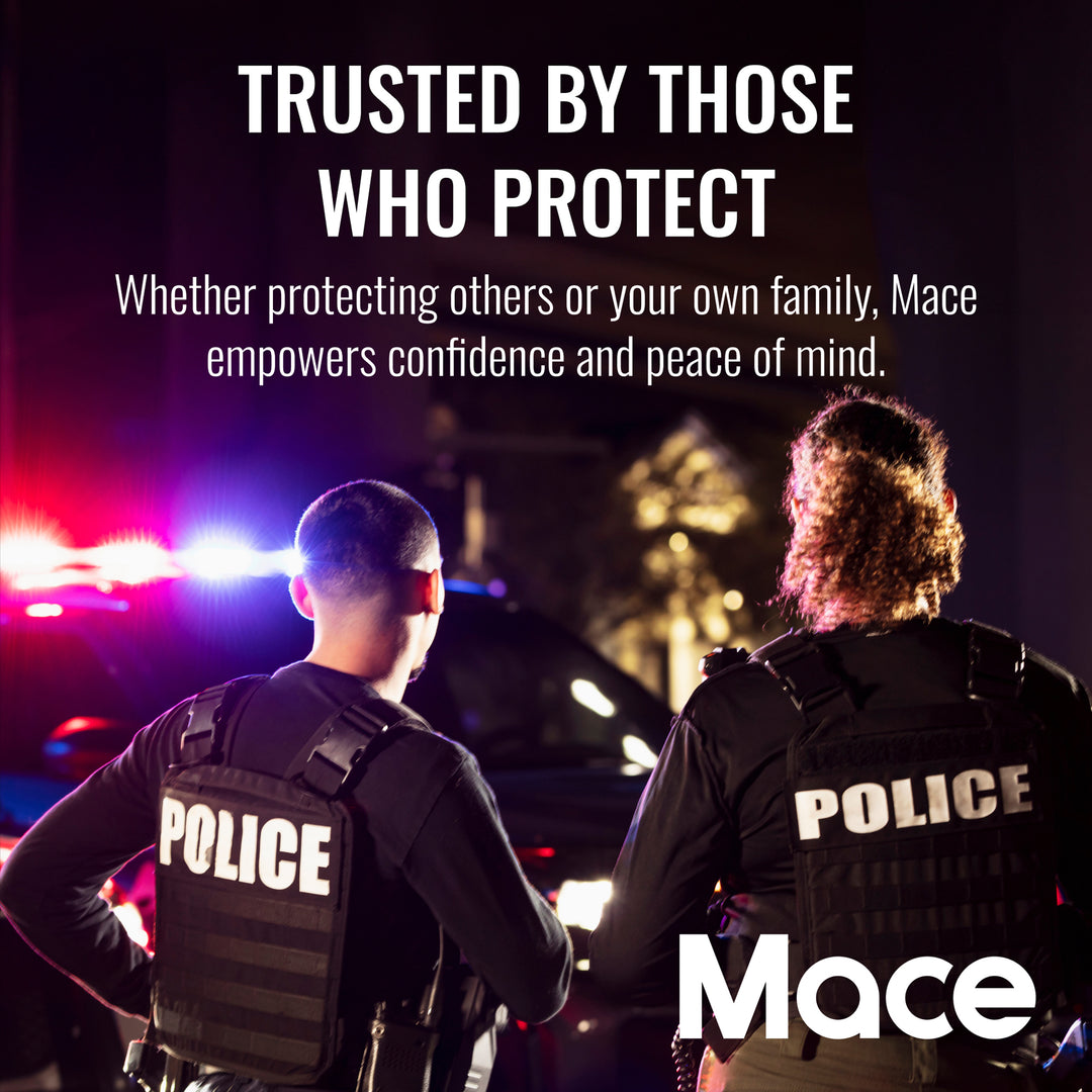 Non-lethal home and store defense,  Mace pepper spray gel extra large size,  20 ft range, Made in the USA