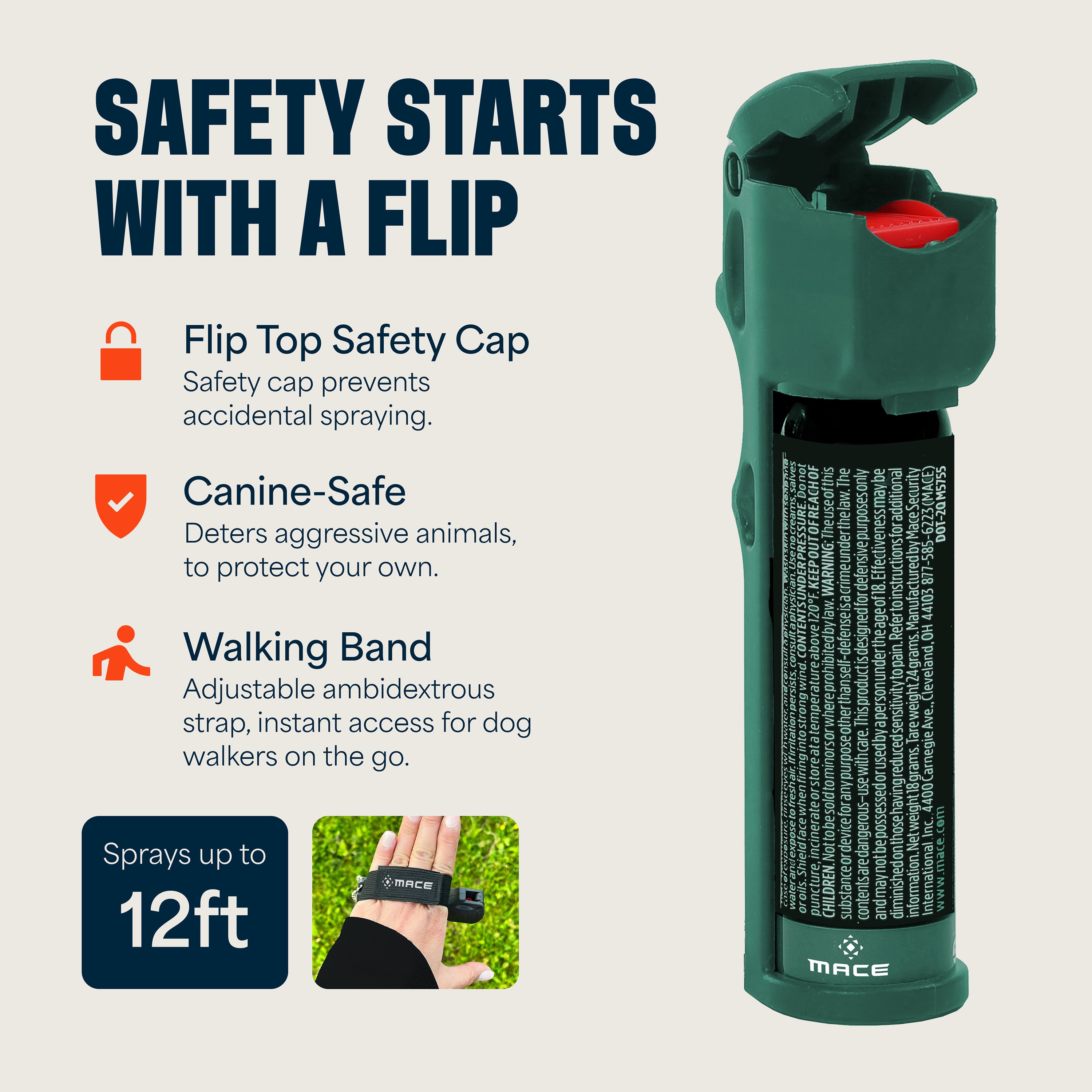 Mace® Brand Muzzle Dog Repellent Pepper Spray