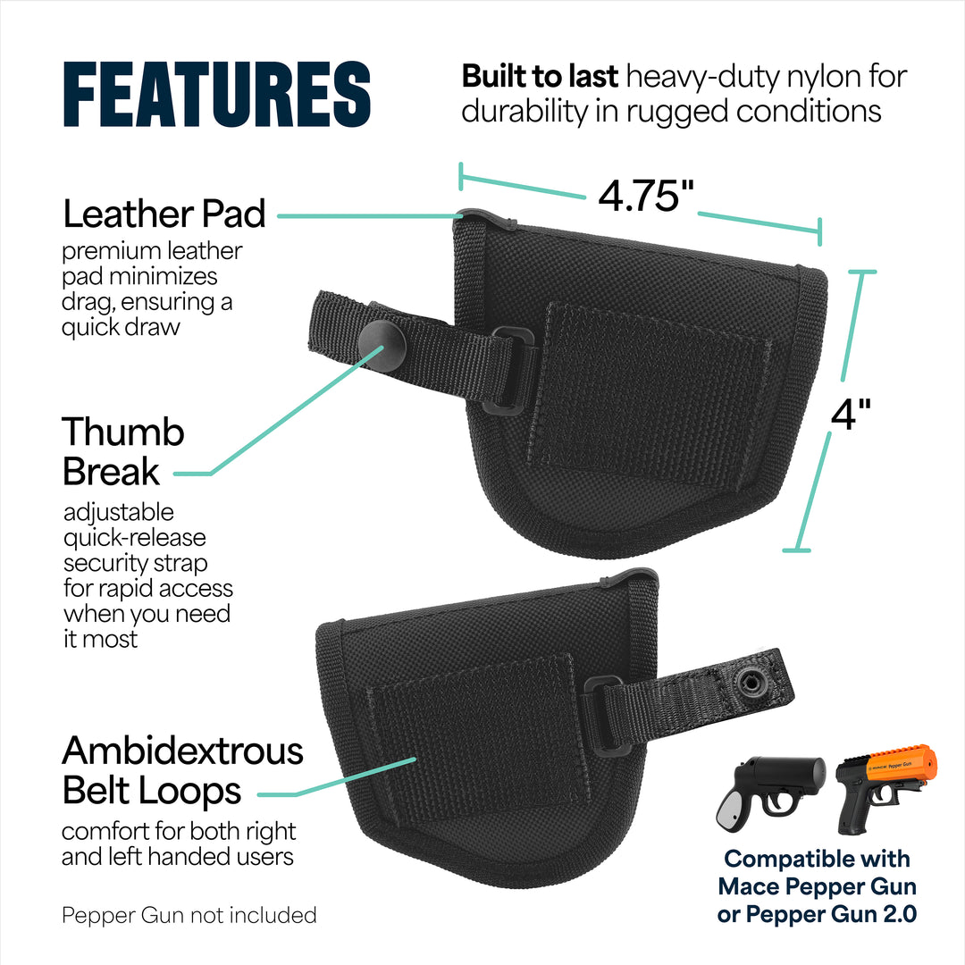 Mace Pepper Spray Gun Nylon Holster