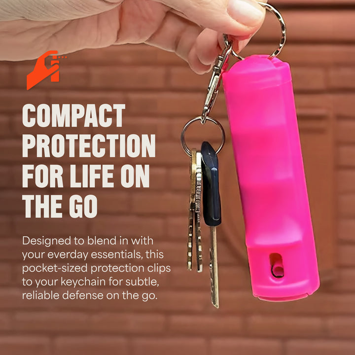 Mace Flip Top Compact Hard Case Pepper Spray - Pink