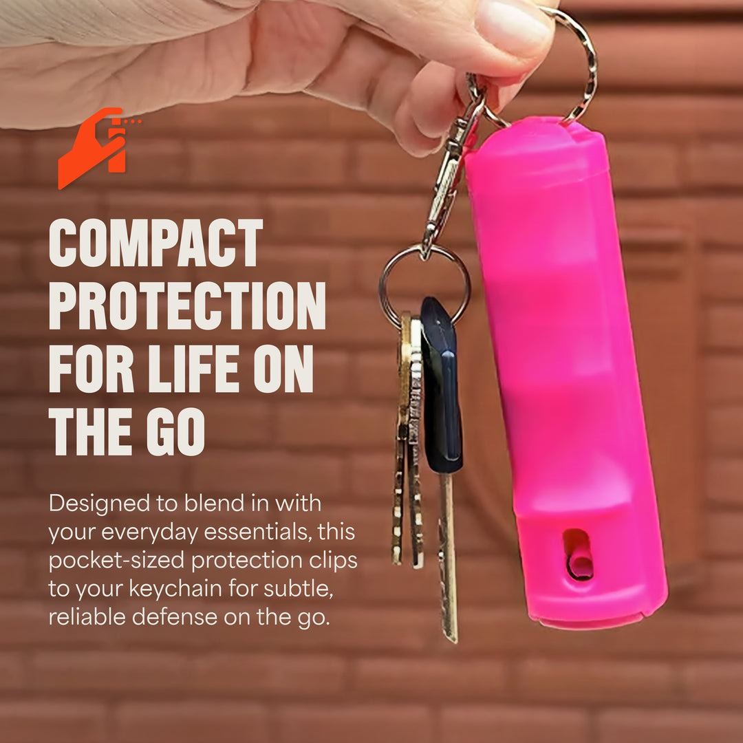 Mace Flip Top Compact Hard Case Pepper Spray - Pink