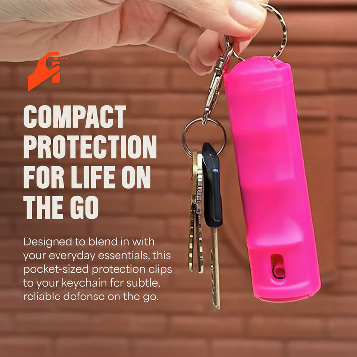 Mace Flip Top Compact Hard Case Pepper Spray - Pink