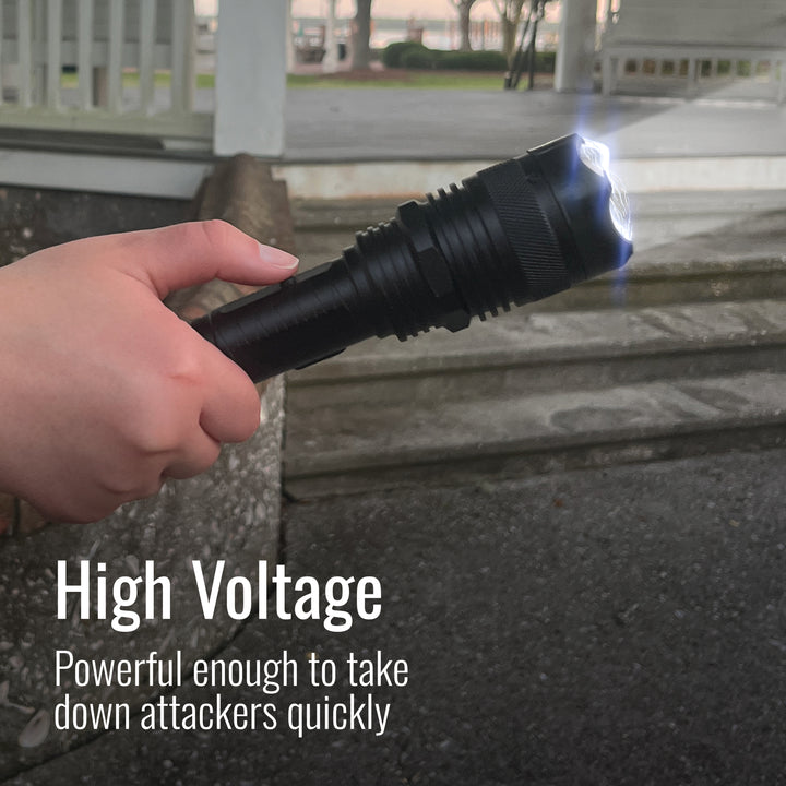 Mace Stun Gun Bright LED Rechargeable Flashlight
