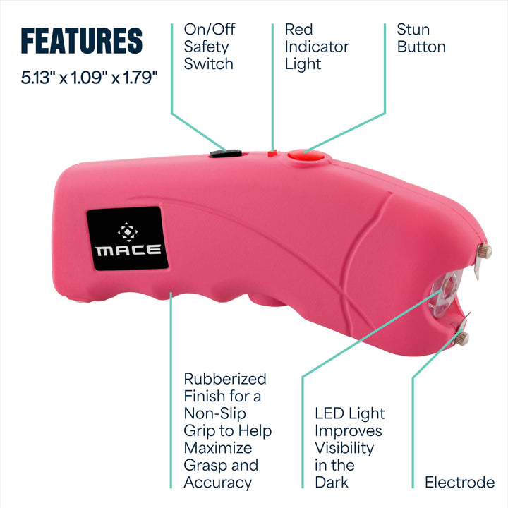 Mace Ergo Stun Gun with LED - Pink