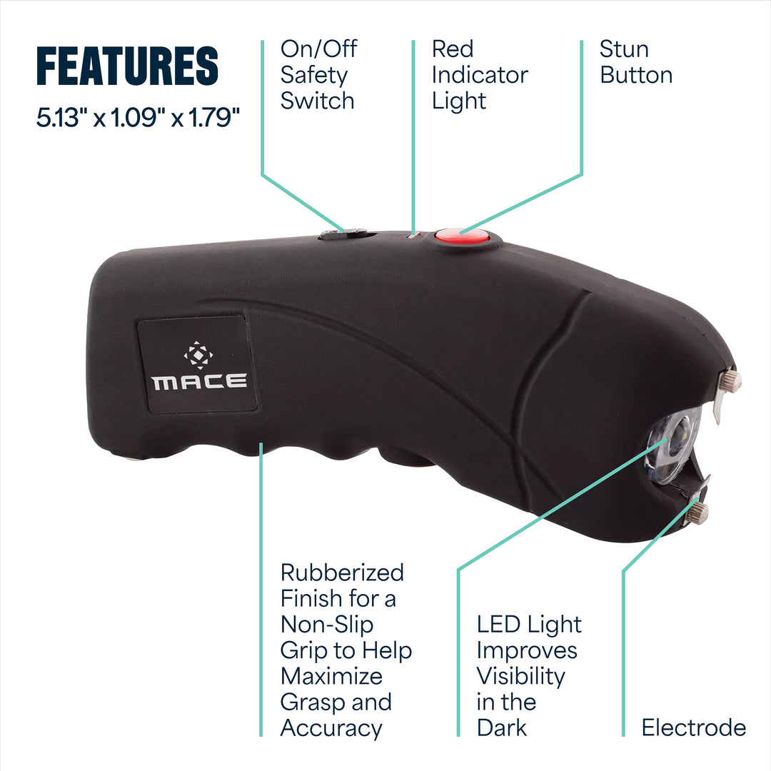 Mace Ergo Stun Gun with LED - Black