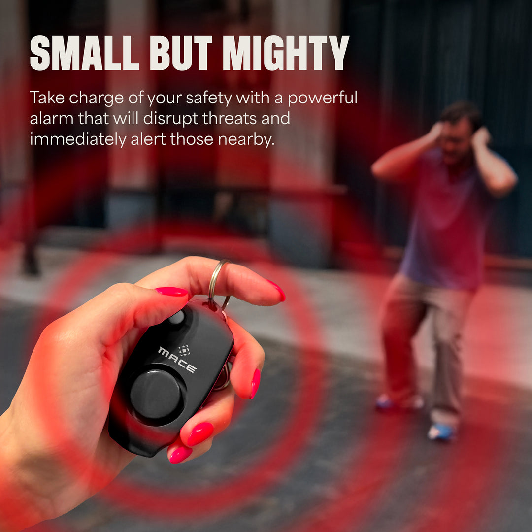 Mace Personal Safety Alarm with Keychain - Black