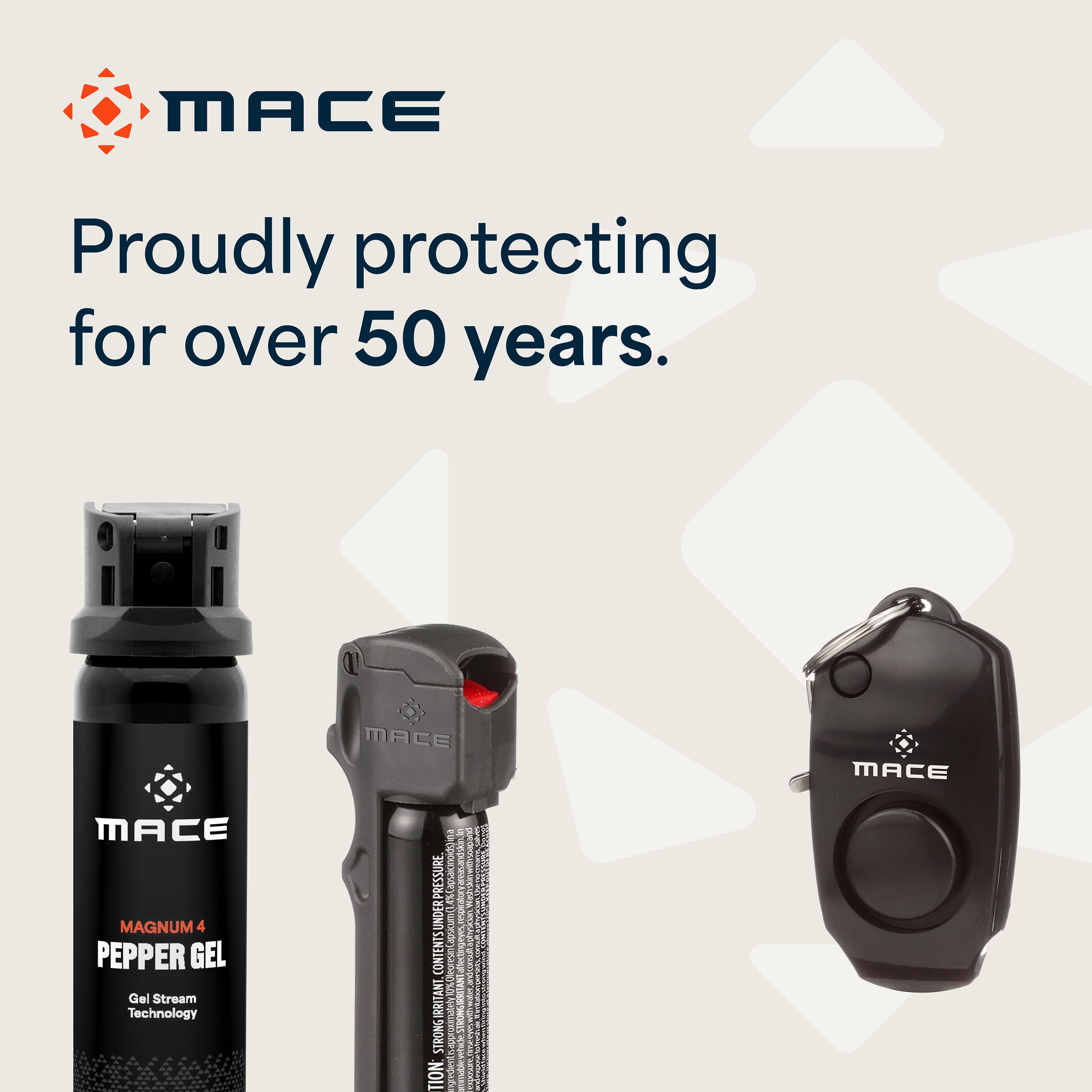 Black Personal Alarm | Mace® Brand Safety Keychain