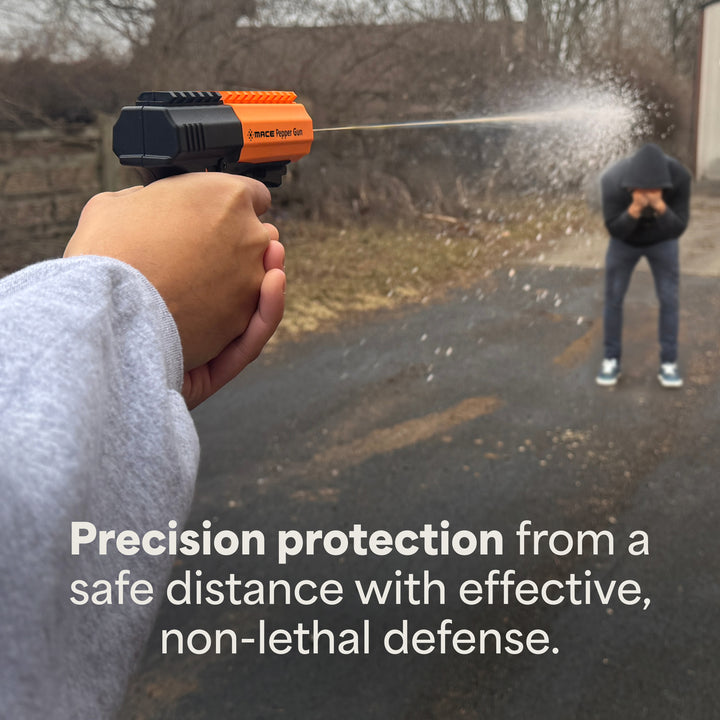 Mace Pepper Spray Gun 2.0 with OC Pepper Spray and Water Trainer Cartridge