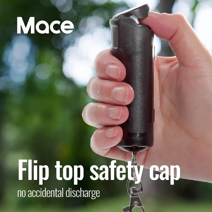 Mace Flip Top Compact Hard Case Pepper Spray - Black