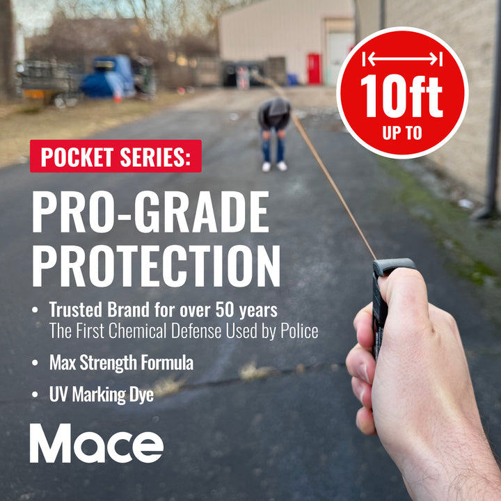 Mace Flip Top Pocket Pepper Spray - Black