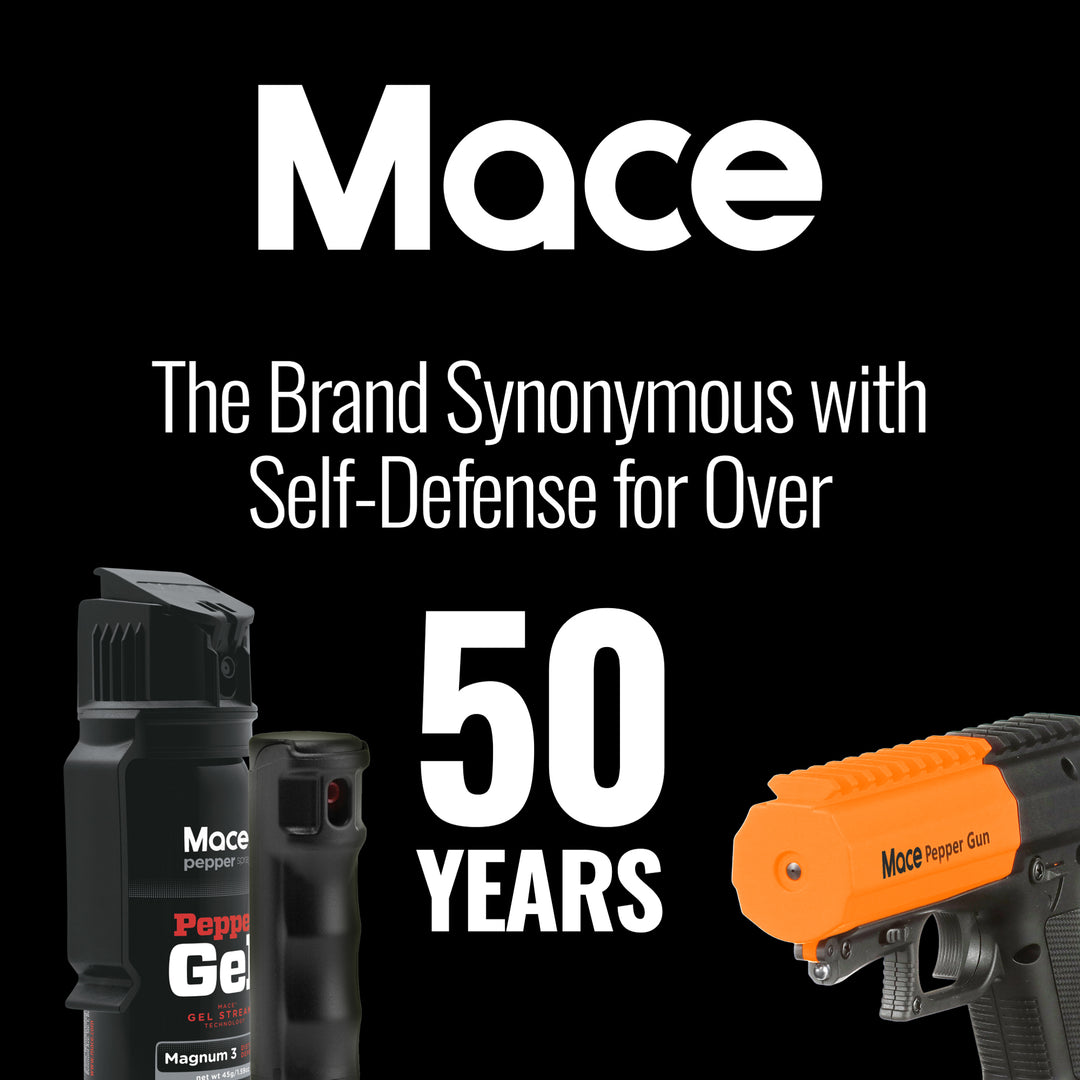 Mace Pepper Spray Gun, ideal home and vehicle defense, Black and orange