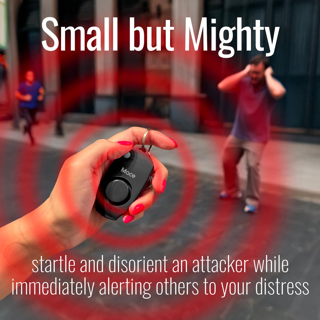 Mace Personal Safety Alarm with Keychain - Black