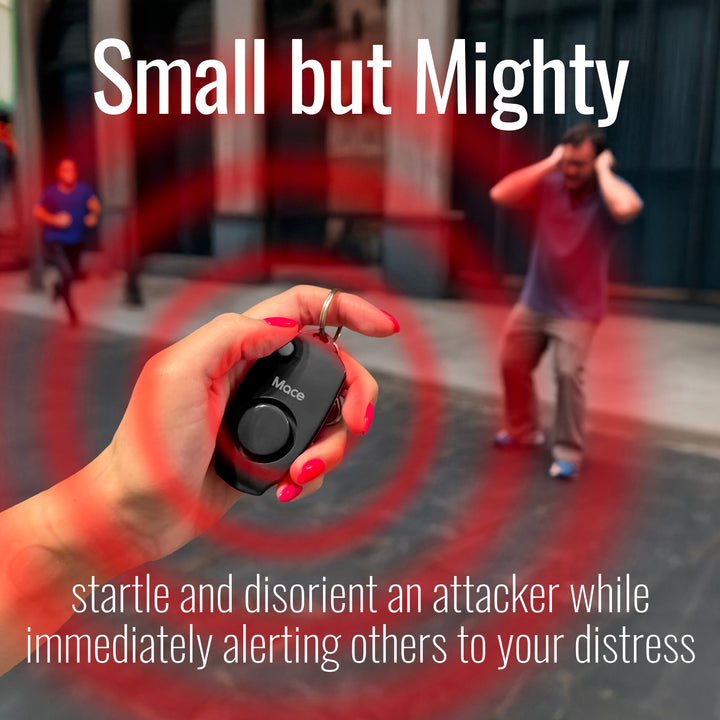 Mace Personal Safety Alarm with Keychain - Black
