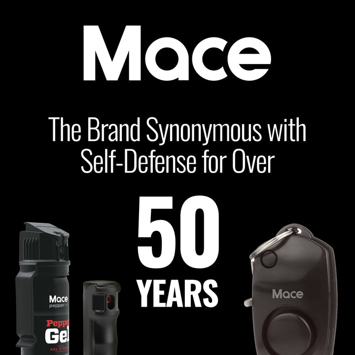 Mace Personal Safety Alarm with Keychain - Black